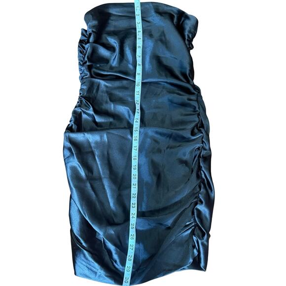 NWT Lioness Love Lane Strapless Ruched Black Mini Dress Size Small Urban Chic - Picture 10 of 16